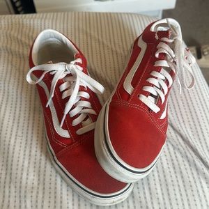 Slightly Used Red Vans!!❤️
